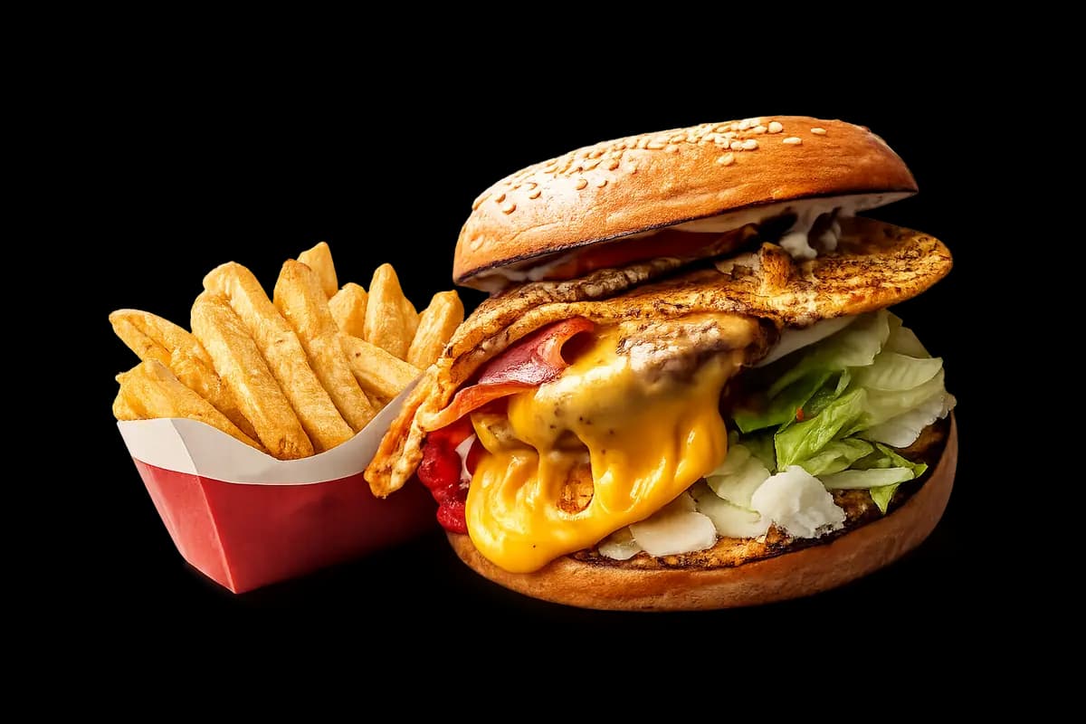 The Burger et frites maison du Meat'ic